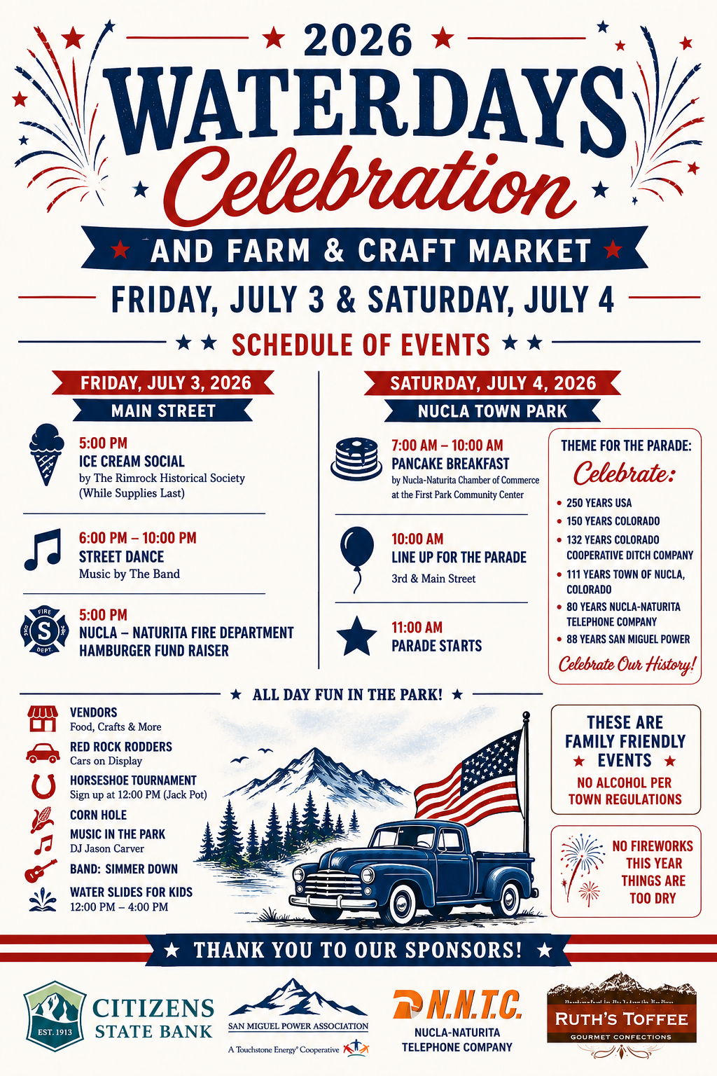After - professionally designed Waterdays Celebration flyer